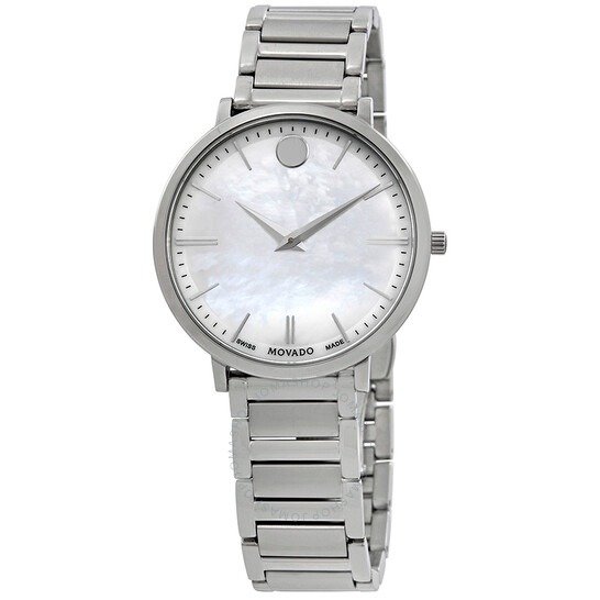 Ultra Slim White Mother of Pearl Dial Ladies Watch 0607170