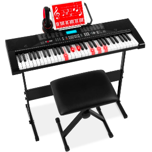 61-Key Beginners Electronic Keyboard Piano Set For Teenagers & Adults