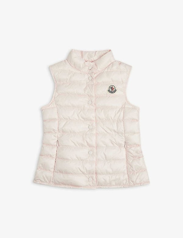 Liane embroidered shell-down gilet 4-14 years
