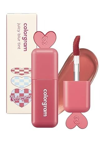 COLORGRAM Juicy Blur Tint 06 Spring Peach | Daily Semi-Matte, Semi-Glossy, Long-Lasting Lip Stain, Moisturizing, Buildable & Blendable, highly Pigmented (0.12 Fl. Oz.)