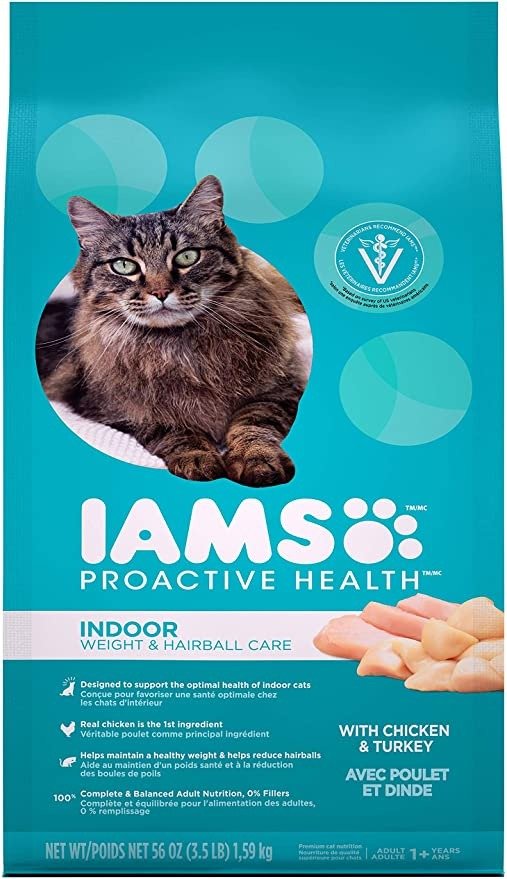 Proactive Health Adult Indoor Weight & Hairball Control Dry Cat Food