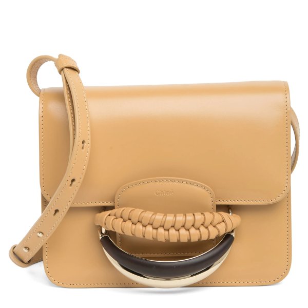 Kattie Braid Leather Box Shoulder Bag