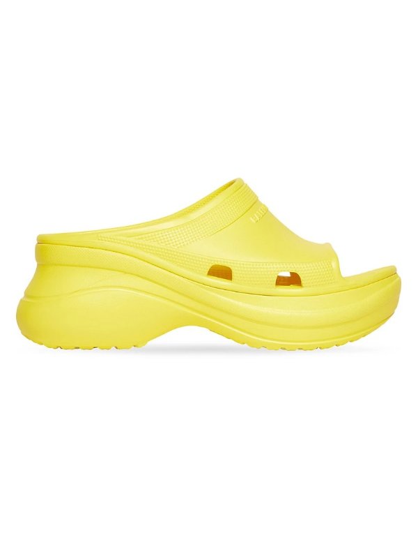 Pool Crocs Slide厚底凉鞋