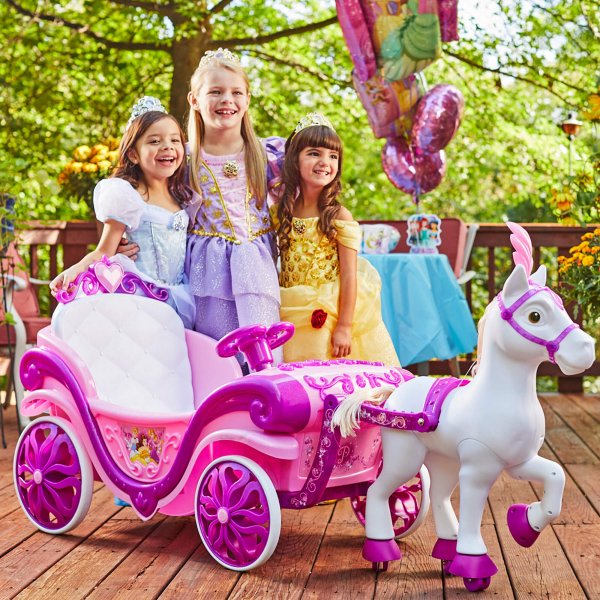 disney princess royal horse and carriage charger