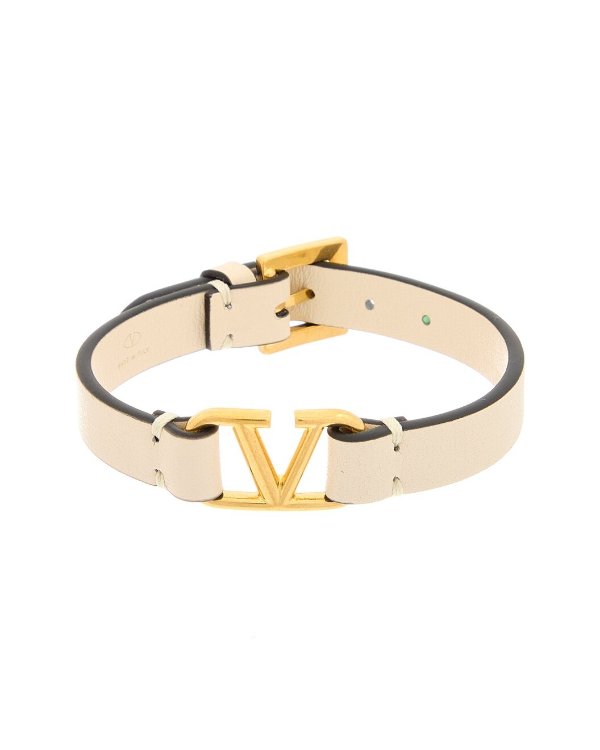 VLogo Leather Bracelet
