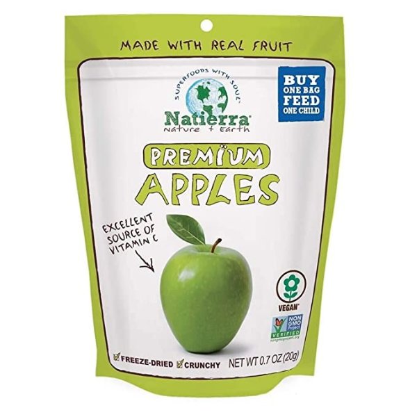 Premium Freeze-Dried Apples | Non-GMO & Vegan| 0.7 Ounce (Pack of 8)