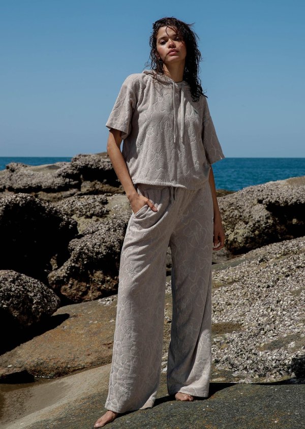 Hibiscus Towelling Trackpant