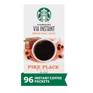 Starbucks VIA Instant Coffee Pike Place Roast 8 Count (Pack of 12)