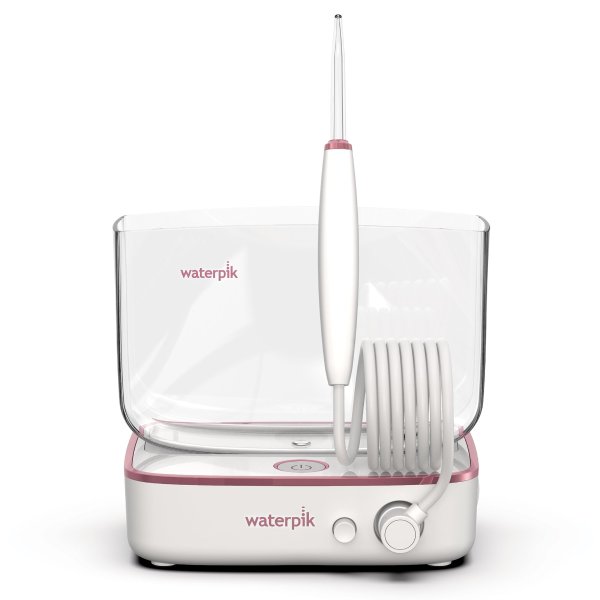 Sidekick Countertop Travel Water Flosser, White with Rose Gold