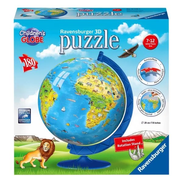 Children's Globe 3D Puzzle 180pc