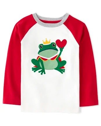 Boys Long Sleeve Embroidered Frog Top - Valentine Cutie | Gymboree - SIMPLYWHT