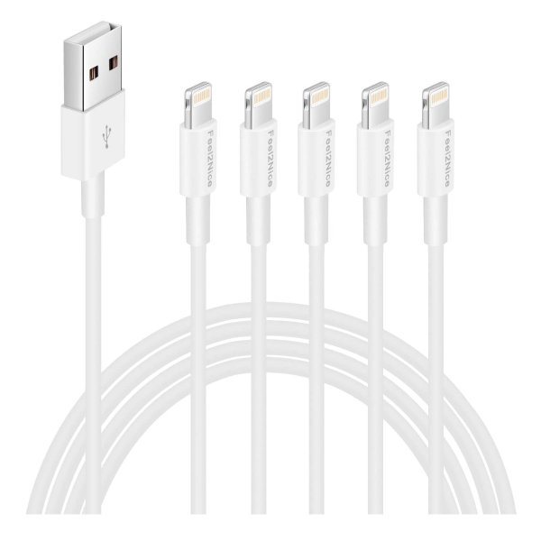 iPhone Charger Cable 5Pack 10ft, Long Lightning Cable 10 Foot
