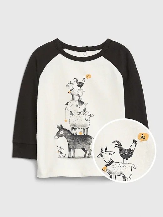Baby Organic Long Sleeve Graphic T-Shirt