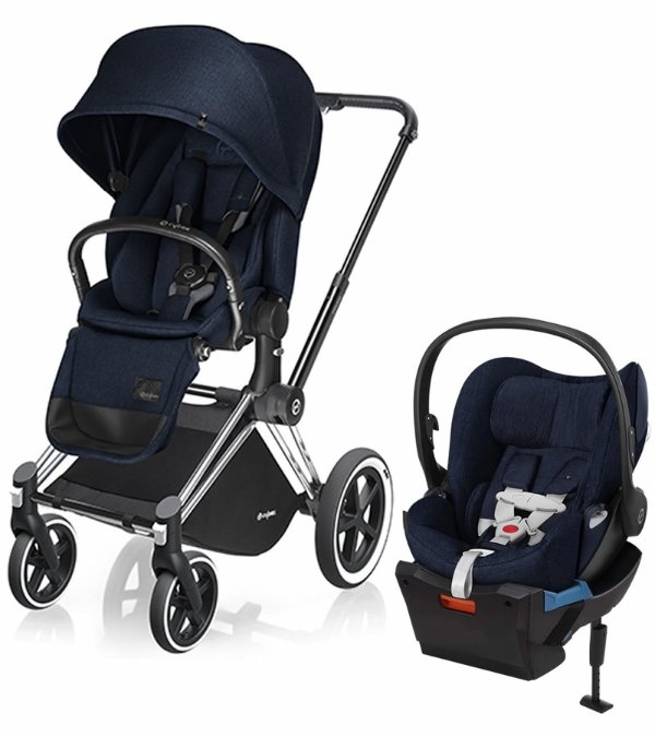 Priam Lux 全地形童车 + Cloud Q Plus 婴儿安全座椅旅行套装