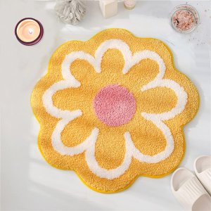 YRXRUS Flower Bath Mat