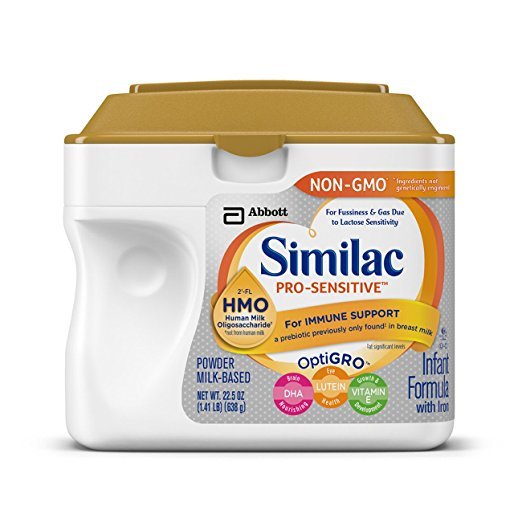 Similac Pro-Sensitive Non-GMO Infant Formula with Iron, with 2'-FL HMO, For Immune Support, Baby Formula, Powder, 22.5 ounces, 6 Count