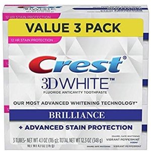 Crest Toothpaste 3D White Brilliance Vibrant Pack of 3