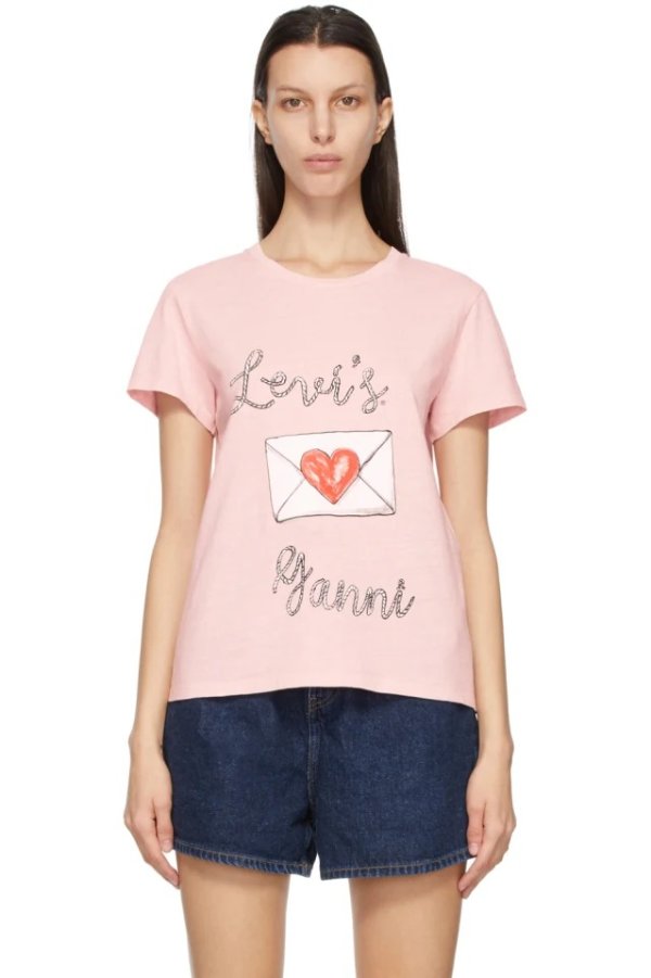 Pink Levi's Edition Love Letter T-Shirt