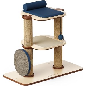 PetlibroInfinity Cat Tree Tower for Indoor Cats, Modular Design with Cat Bed, Toy, Felt Pads, Sisal Scratching Posts, 2-Second Setup, Sturdy Multi-Level Activity Center Cat Condo for Any Room