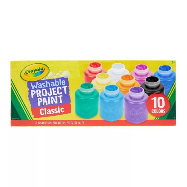 Kids&#39; Paint Washable 10ct 2oz Classic Colors