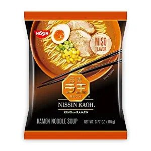 RAOH Ramen Noodle Soup, Miso, 3.77 Ounce (Pack of 6)