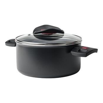 BALLARINI Click & Cook 6 qt Stock pot with glass lid, aluminum