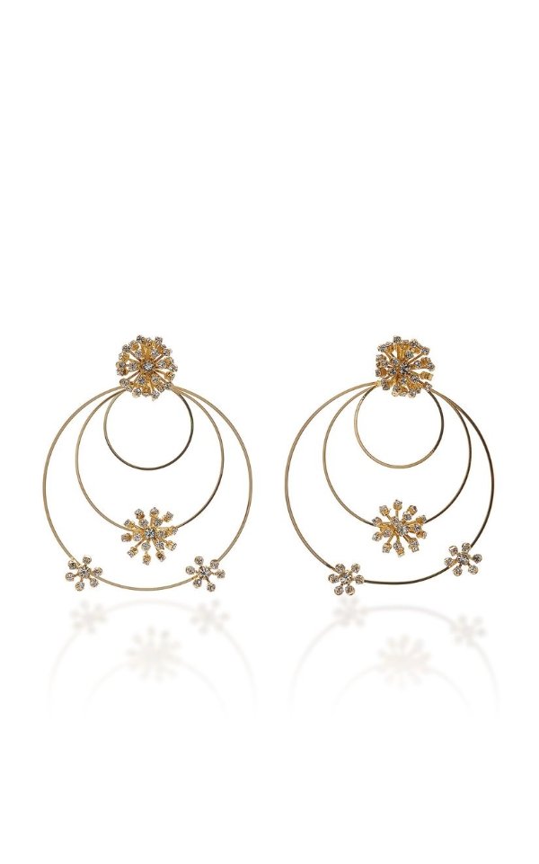 Arcadia Gold-Tone Crystal Earrings
