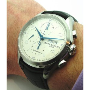 Baume et Mercier Clifton Automatic Chronograph Silver Dial Men's Watch 10123