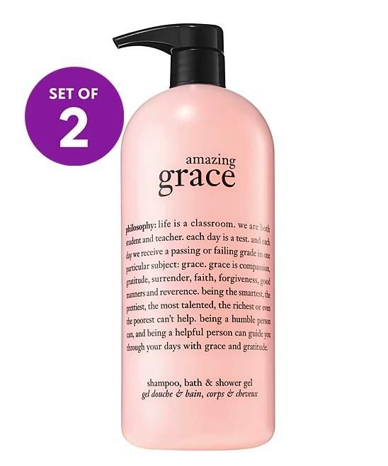 Amazing Grace 32-Oz. Shampoo, Shower Gel & Bubble Bath – Set of Two