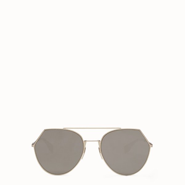 Gold-colored sunglasses - EYELINE | Fendi | Fendi Online Store