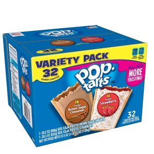 Pop-Tarts Breakfast Toaster Pastries, Flavored Variety Pack 32 Count