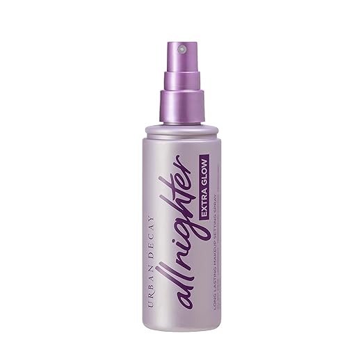 Urban Decay All Nighter Ultra Glow Makeup Setting Spray - Makeup Finishing Spray Infused with Hyaluronic Acid & Agave Extract - Glowy, Dewy Finish - 4.0 fl. oz