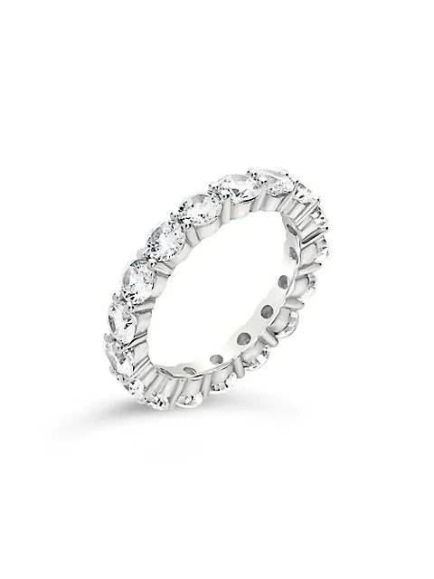 Sterling Silver & Cubic Zirconia Eternity Ring