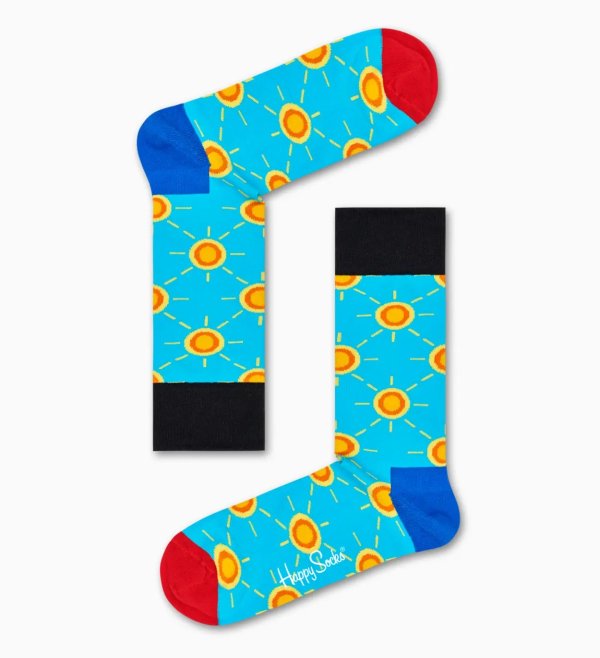 Blue socks with Sun pattern | Happy Socks