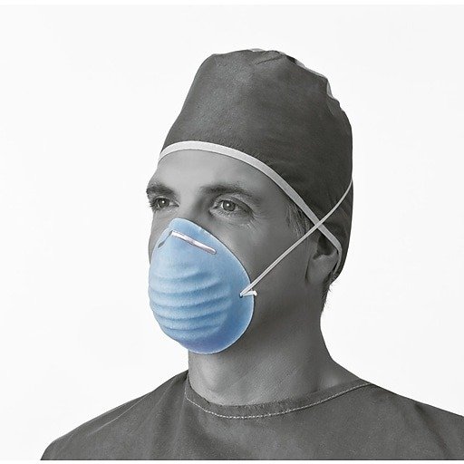 Shop Staples for Medline® Surgical Cone-Style Face Mask, Blue, 300/Pack