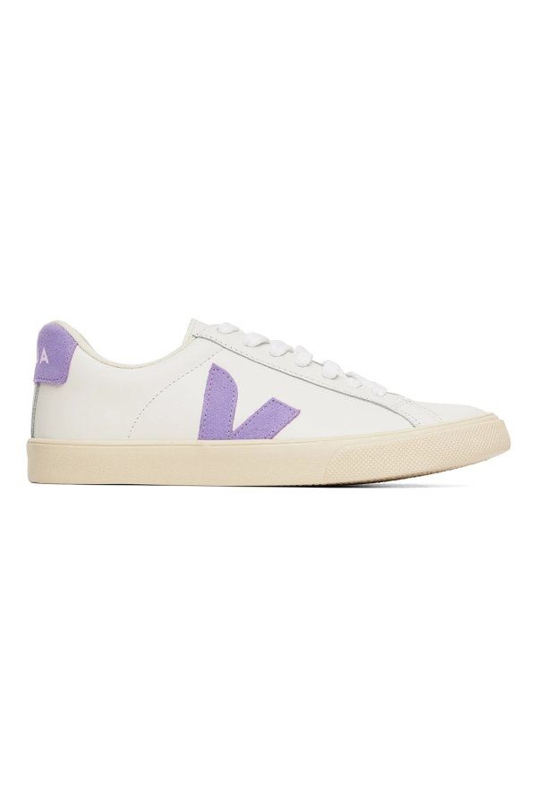 White & Purple Esplar Sneakers