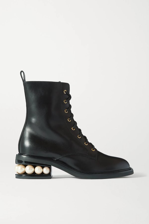 Casati embellished leather ankle boots