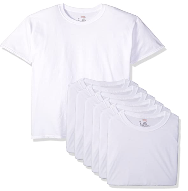 Ultimate Men's 5-Pack Tagless ComfortSoft Crewneck T-Shirt