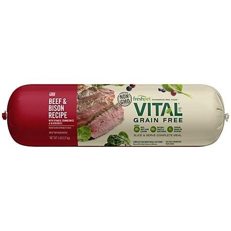 Freshpet Vital Grain-Free Beef & Bison Fresh Dog Food, 5 lbs. | Petco