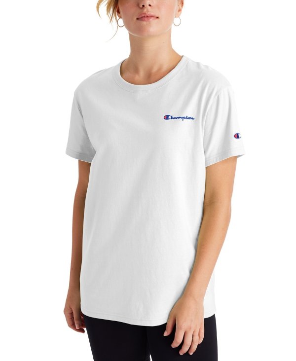 Women's Cotton Logo Boyfriend T-Shirt