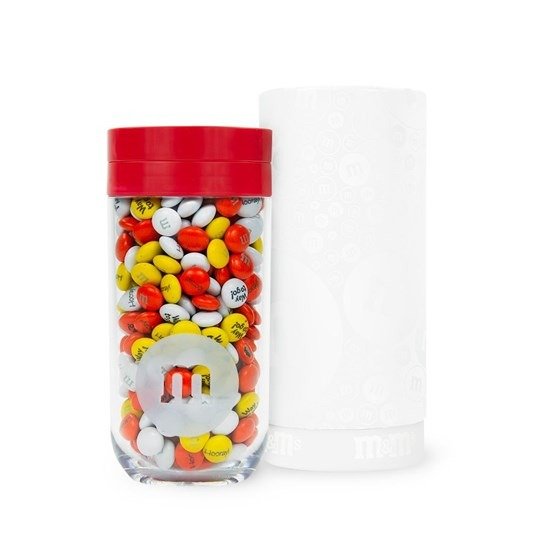 Personalizable M&M’S Gift Jar in White Gift Tube