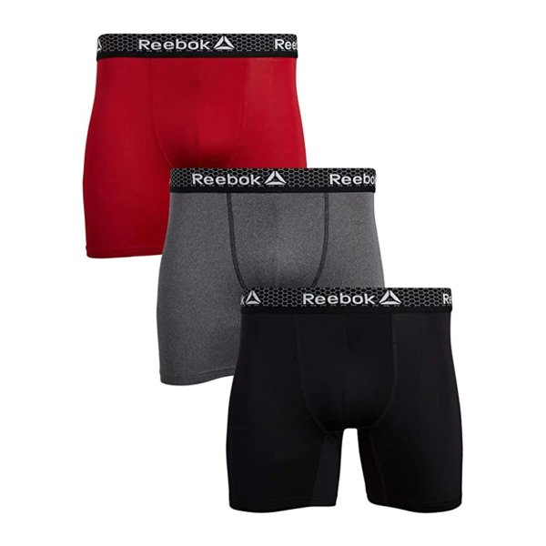 Men's Wicking Stretch Boxer Briefs 3-Pack