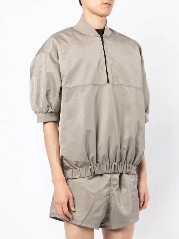 half-zip short-sleeve techical pullover