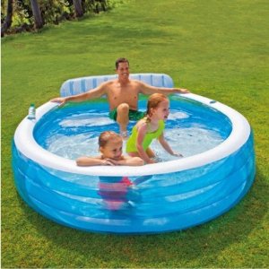 Intex Swim Center Family Inflatable Lounge Pool, 88" x 85" x 30" @ Walmart
