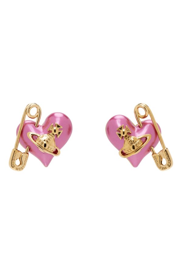 Gold & Pink Orietta Earrings