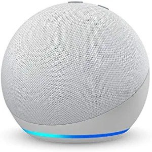 Echo All-new Echo Dot (4th Gen) | Smart speaker with Alexa | Glacier White