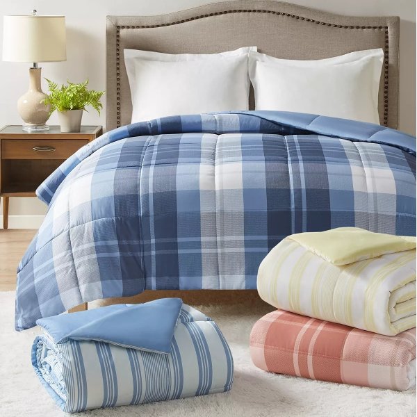 Reversible Down Alternative King Comforter, Created for Macy's