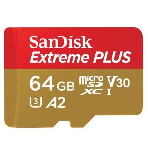 SanDisk Extreme PLUS 64GB microSDHC 存储卡