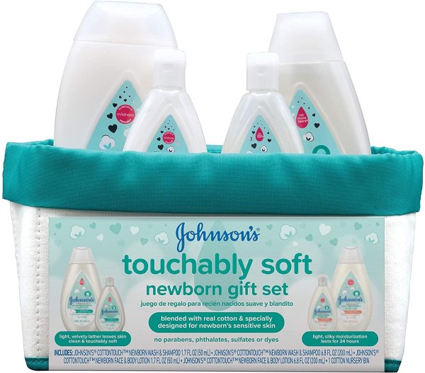 Johnson's Baby Touchably Soft Newborn Baby Gift Set