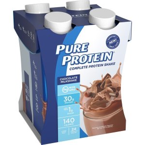 Pure Protein 巧克力蛋白质奶昔 4瓶